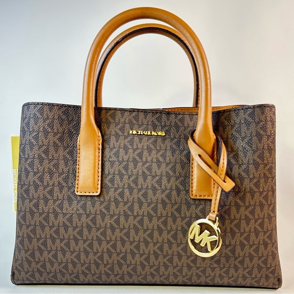 NWT Michael Kors Brown Small Ruthie Satchel & Jet Set Small Coin Purse - Picture 4 of 11